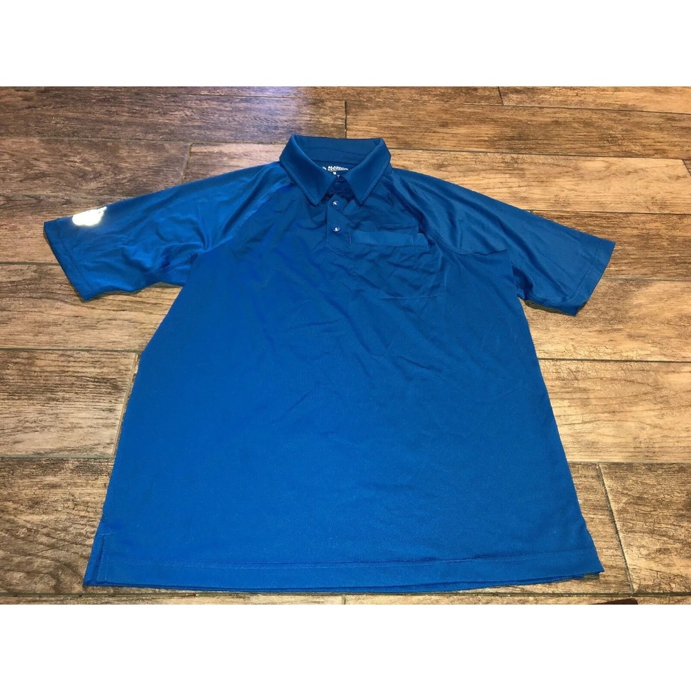 Alaskan Hardgear Duluth Trading Co. Mens Sz Medium Blue Polo Shirt Short Sleeve - Picture 1 of 5